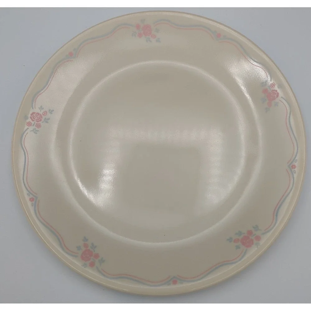 Vintage‎ Corelle English Dinner Plates Pink Roses 10.5